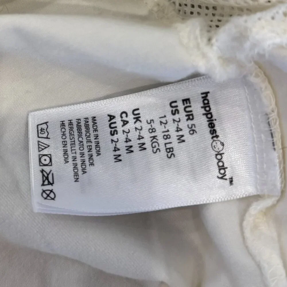 Happiest Baby 100% Organic SNOO Sleep Sack Size Med (12-18 Lbs) Ivory/Off White
